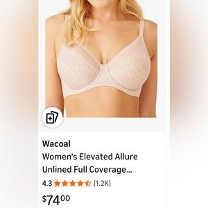 Wacoal Women's Elevated Allure Unlined Bra - Soft Pink